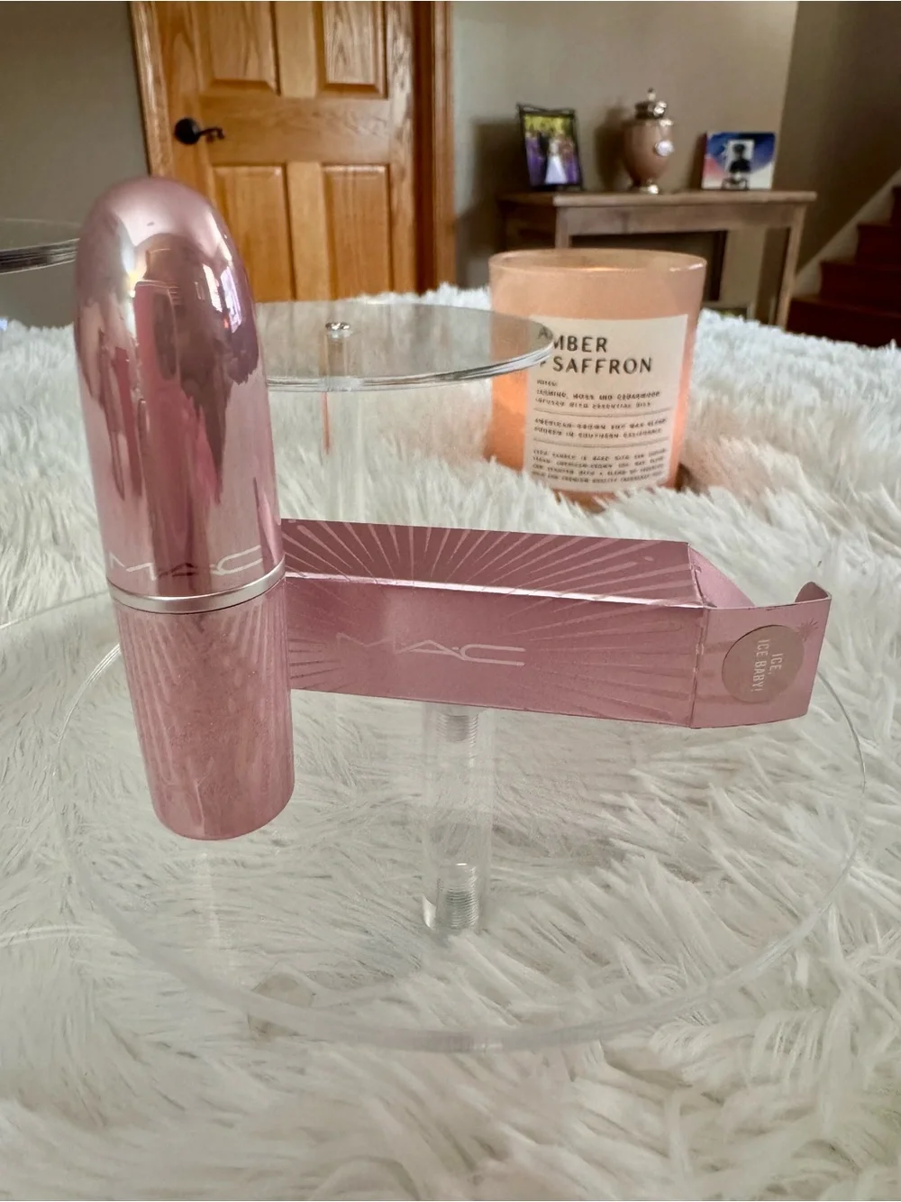 MAC Ice Ice Baby Pink Cream Lipstick
